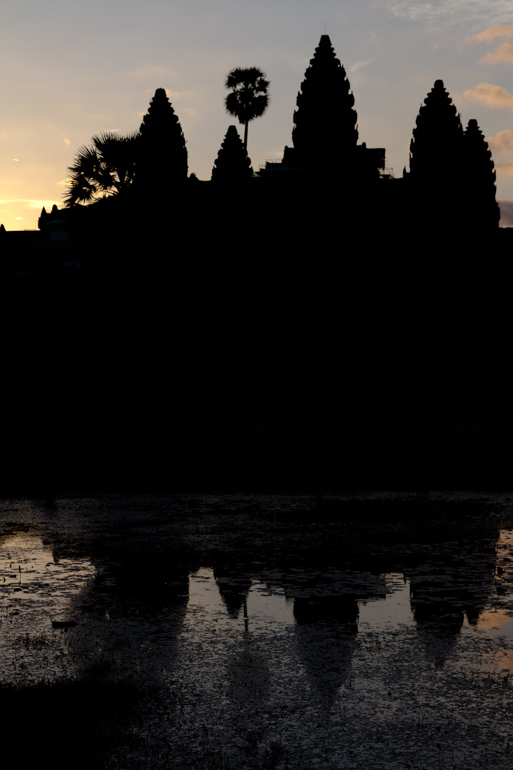 Amanecer en el templo de Angkor Wat, Siem Riep, Camboya