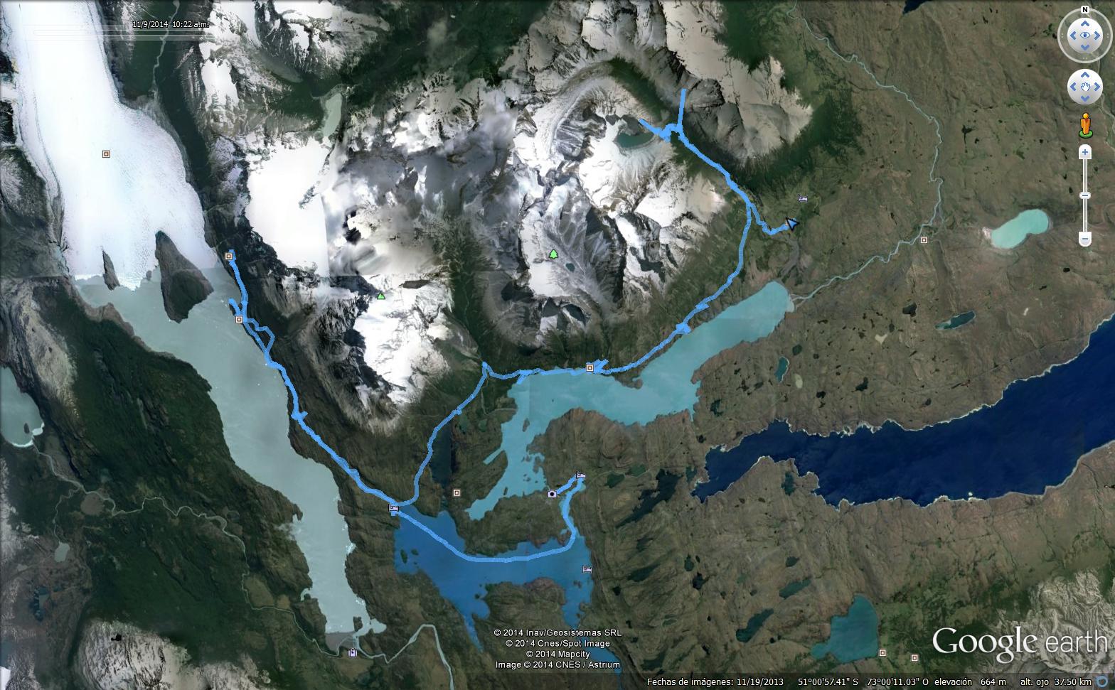 El recorrido de la W en el parque nacional Torres del Paine, Chile