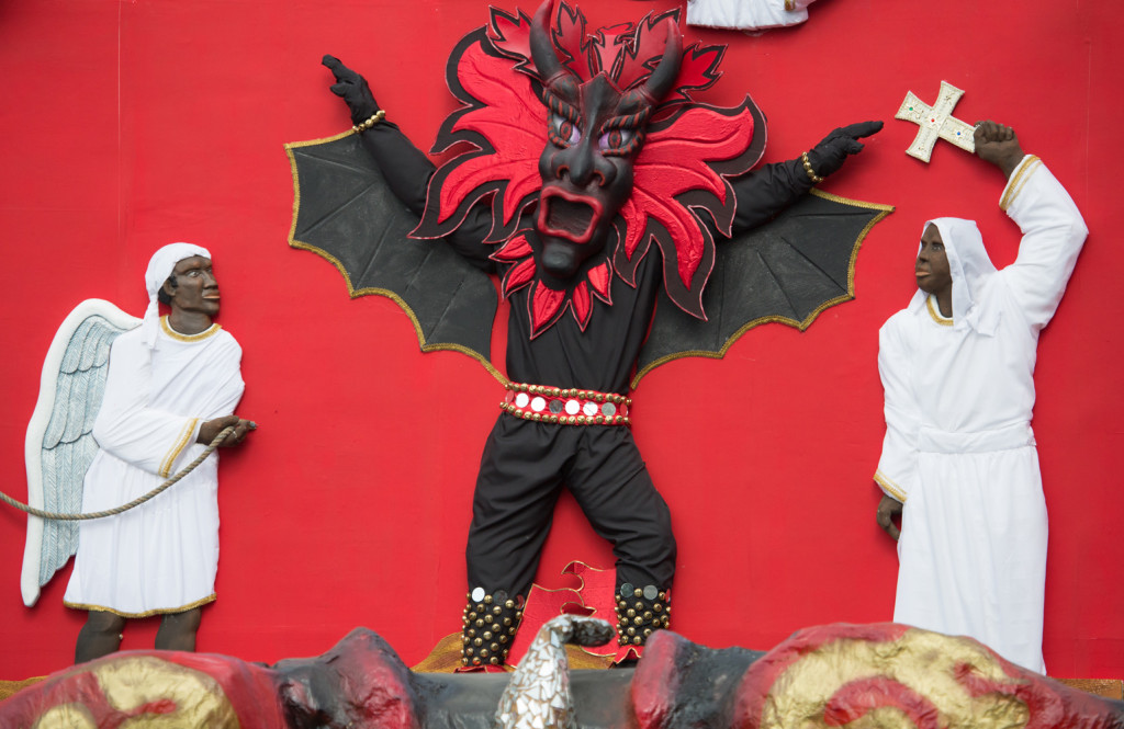 El escenario del 9° Festival de Diablos y Congos en Portobelo
