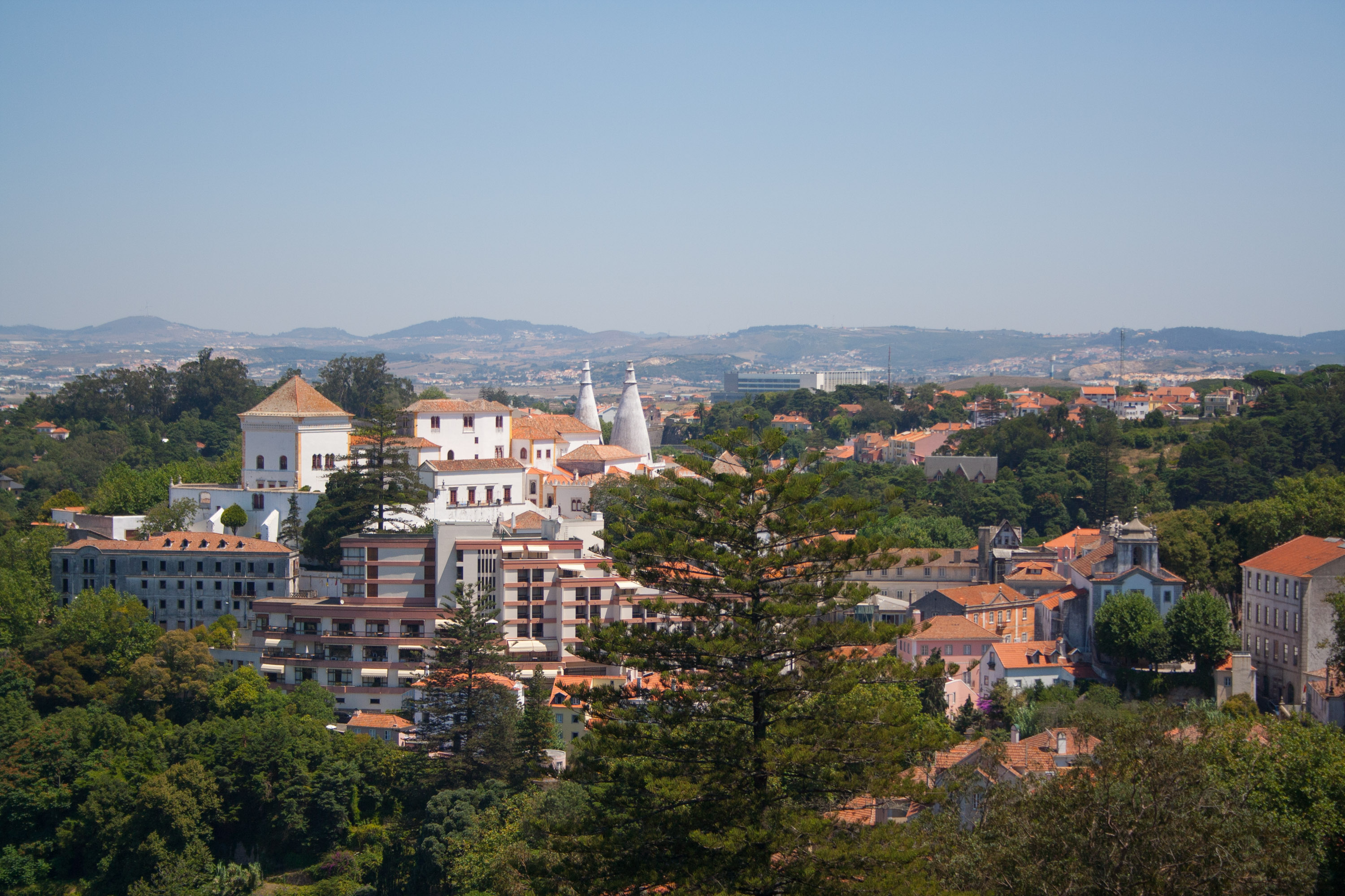 Vistas de Sintra desde la terraza