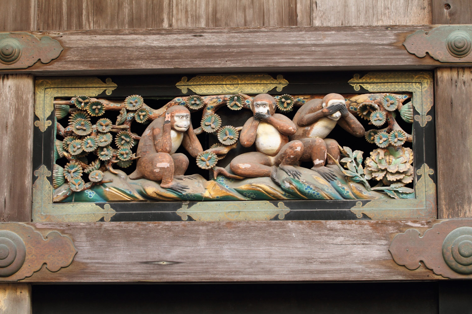 Los tres monos sabios de Nikko: no oyen, no dicen, ni ven maldad