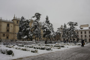 Nieve en la Plaza de San Diego, Alcalá de Henares