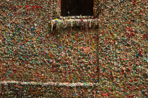 La pared de chicle de Seattle, EE.UU.
