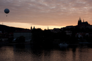 Castillo de Praga y río Moldava, República Checa