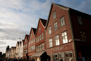 Barrio de Bryggen, Bergen, Noruega