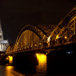 Puente Hohenzollern y catedral, Colonia, Alemania