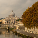 Basílica de San Pedro y río Tíber, Ciudad del Vaticano
