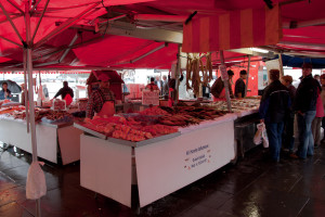 Mercado del pescado, Bergen, Noruega