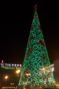 Árbol de Navidad en la Puerta del Sol, Madrid, España