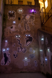 Fête des lumières 2011 de Lyon, Francia: "Même pas peur!" en Cours des Voraces
