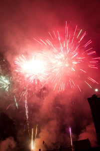 Fuegos artificiales, fête des lumières 2011 de Lyon, Francia