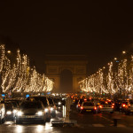 Los Campos Elíseos en Navidad, París, Francia