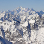 Mont Blanc, visto desde Klein Matterhorn, Suiza