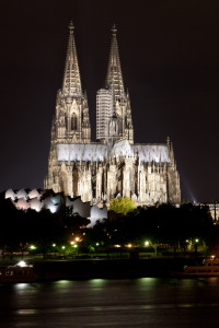 Catedral de Colonia y río Rin, Alemania