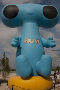 Fluvi, la mascota de la Expo '08 de Zaragoza, España