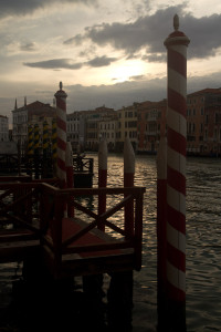 Atardecer en el Gran Canal de Venecia