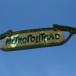 Entrada estilo Guimard del metro de Lisboa, Portugal