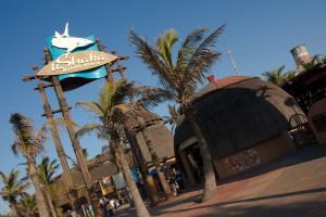 Entrada al acuario uShaka Marine World de Durban, Sudáfrica