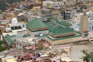 El Mauseoleo de Moulay Idriss visto desde la petite terrasse, Moulay Idriss, Marruecos