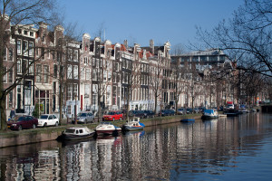 Arquitectura y canales, Ámsterdam, Países Bajos