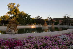 Fuente de Ceres en los jardines del Palacio Real de Aranjuez, España.