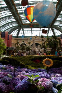 Jardín interior del Hotel Bellagio en Las Vegas, Estados Unidos