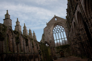 Ruinas de la Abadía de Holyrood, Edimburgo, Escocia