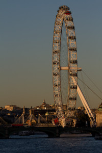 Atardecer en el London Eye, Londres, Inglaterra