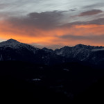 Un rojo amanecer en los Pirineos, Arinsal, Andorra