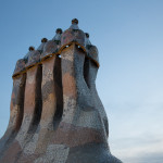 Chimeneas de la Casa Batlló, Barcelona, España