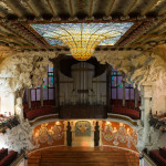 Sala de conciertos del Palau de la Música Catalana, Barceloana, España