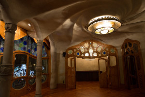 Salón principal de la planta noble de la Casa Batlló, Barcelona, España