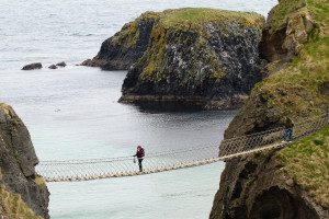 El puente colgante de Carrick-a-Rede, Irlanda del Norte