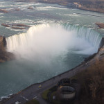 Las Horseshoe Falls, vistas desde la torre Skylon, Niagara Falls, Canada