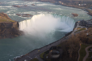 Las Horseshoe Falls, vistas desde la torre Skylon, Niagara Falls, Canada