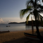 Una bonita mañana en el campamento de isla Coiba, Panamá