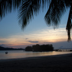 Amanecer en el campamento de la isla Coiba, Panamá