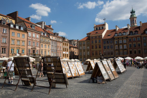 Plaza del mercado, Varsovia, Polonia