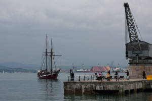 Grúa de piedra, Santander, España