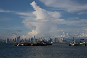 Panorámica de la Ciudad de Panamá desde la Calzada de Amador, Panamá